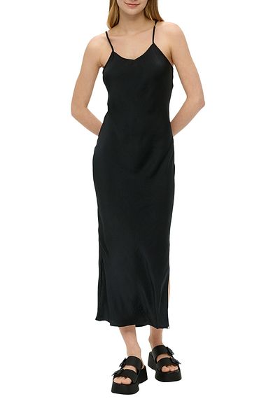QS by s.Oliver Kleid, kurz, V-Ausschnitt, Spaghettiträger