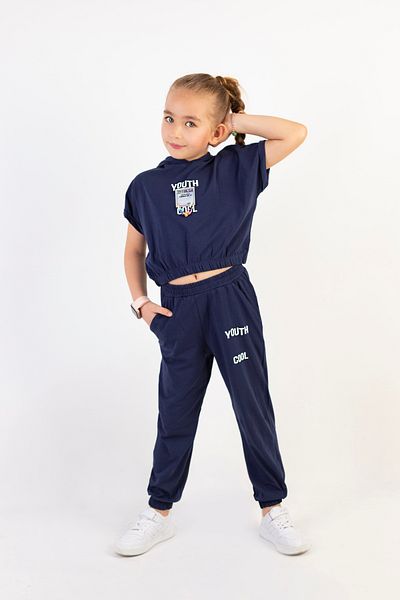 Harika KIDS Κοριτσίστικο Σετ με κουκούλα στο κάτω μέρος