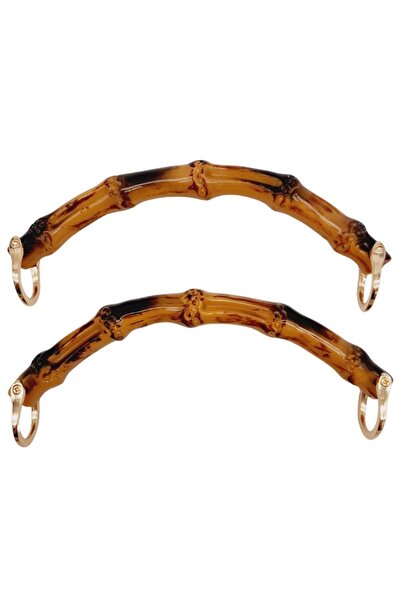 angel çanta aksesuar إكسسوار حقيبة Angel موديل C مظهر الخيزران 17 سم مقبض مزد...