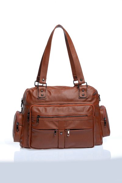 By Hakan Дамска чанта през рамо Byhakan Jn-514 Local Washed Leather Дамска чанта през рамо Кафява