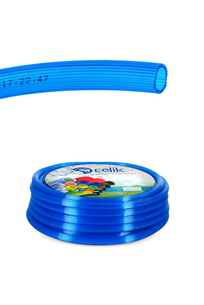 Çelik Pvc Silikonlu Naturel Su Hortumu Mavi Renk 1/2 ( iç çap : 12.5 mm) 100 ...