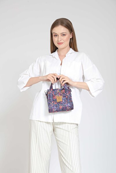 Street Bag Bera Kadın Etnik Otantik Bohem Desenli Küçük Boy Omuz Çantası Günl...