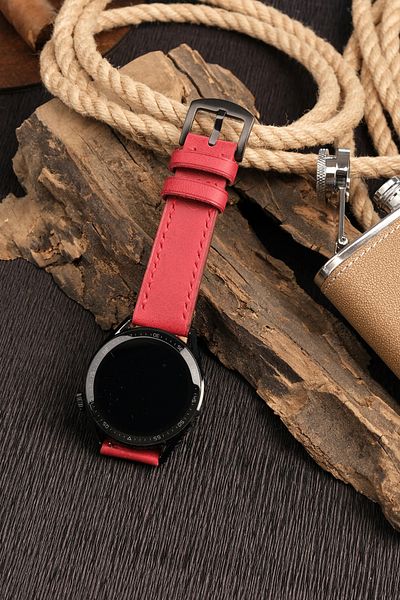 vagave 22MM Leather Cord For Fossil Omega Nacar Seiko Citizen Lacoste Armani Tissot Watch Strap 22 mm Handmade