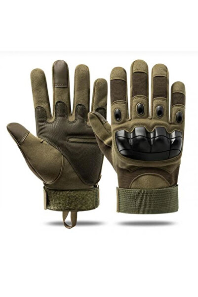 Schulzz Korumalı Taktik Eldiven Askeri Eldiven Bisiklet Eldiveni Destekli Mot...