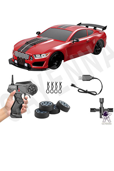 cayenna Kırmızı Uzaktan Kumandalı Full Fonksiyon 2.4G Şarjlı 1:16 4x4 Drift Araba (Işıklı ve Buharlı) Gt5