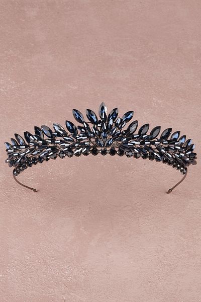 Hayalperest boncuk Navy Blue Bridal Costume - Henna Crown and Wedding Crown for Women