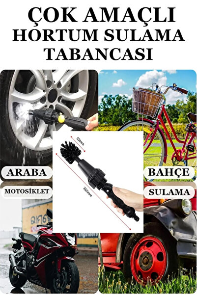 xolo Bisiklet Oto Kuaför Fırçası Çizmez Hortuma Takılabilen Su Basınçlı Araba...