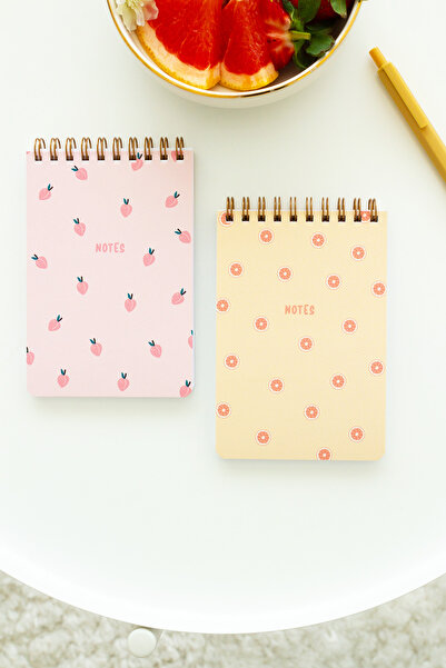 Matt Notebook 6'lı Cep Defteri Bloknot Seti Meyveler 843VSERI