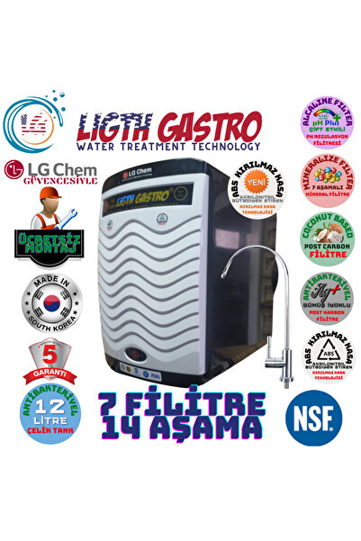 light gastro Light Gasro Lg Chem Ücretsiz Montaj Siyah-beyaz Renk 12 Litre 7 ...