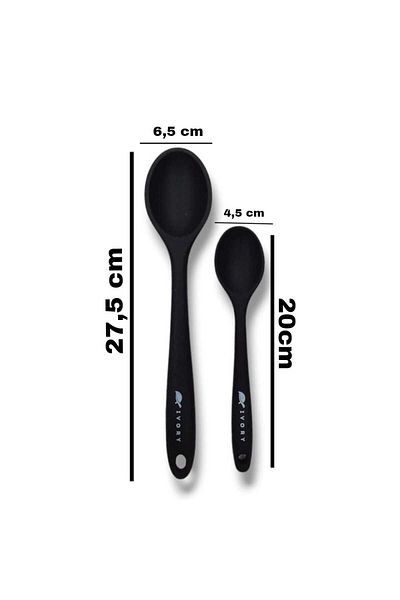 CEPHOME Set of 2 silicone spoons (20 - 27,5 cm) PINK