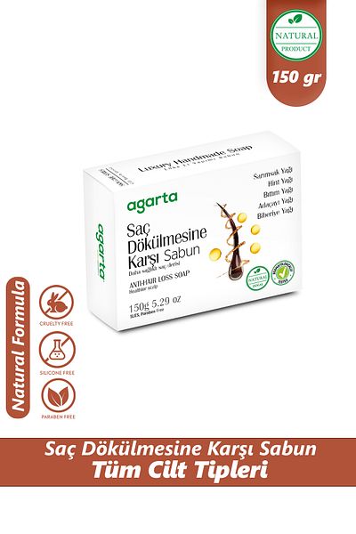 Agarta Hair Loss Soap Natural 150 gr