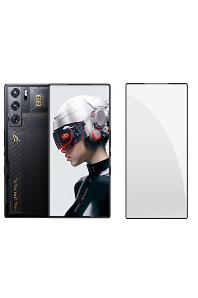 Microcase ZTE nubia Red Magic 9 Pro Tam Kaplayan Çerçeveli Tempered Ekran Kor...