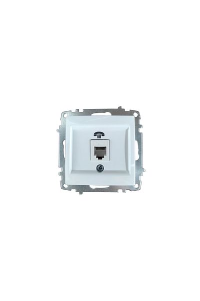 ELBİ Elbi Zena White Numeris Cat3 Rj11 Frameless