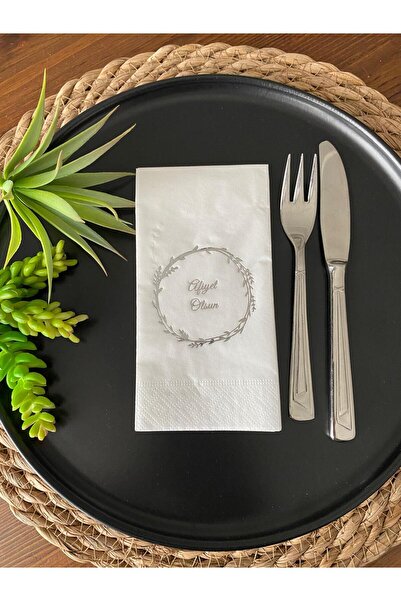 kidspartim منديل أبيض مطلي بالفضة مع إكليل