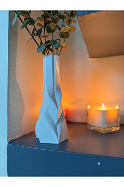 Limon 3D Desing Vasă albă modernă și estetică decorativă