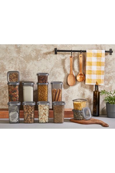 Voltmar Set of 12 Square Storage Containers Kitchen Organization Snack Bowl