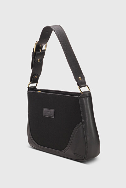 Housebags Siyah Ayarlanabilir Omuz Askılı Vintage Bag