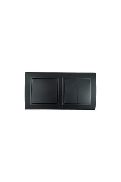 ELBİ Elbi Zena Black Double Set Switch + Commutator