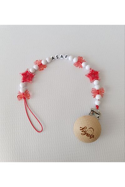 Bebekmağazam Red Baby Pacifier Strap