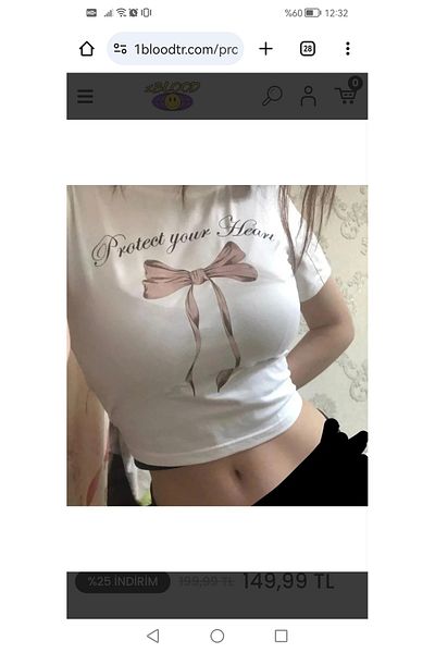 DEEFWEAR Προστατέψτε την καρδιά σας με τυπωμένη λευκή περικοπή