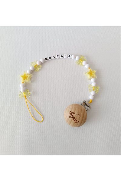 Bebekmağazam Yellow Baby Pacifier Strap