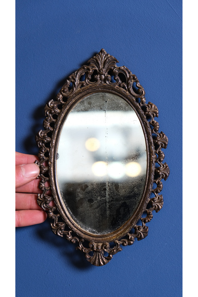 RETRO ANTİKA Antika Pirinç Ayna