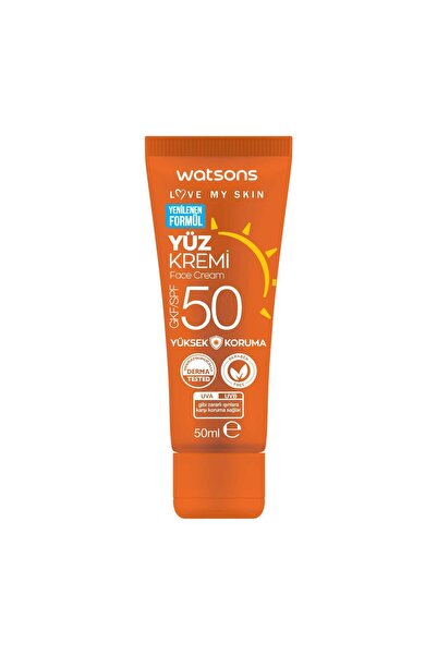 Watsons Yüz Bölgesi Için Spf 50 Güneş Kremi 50 ml