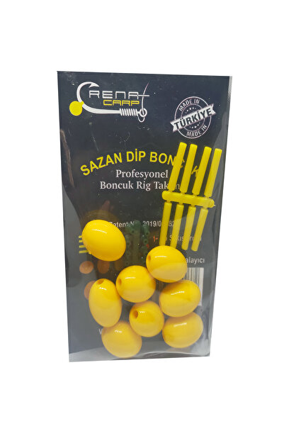 sr sazanrig Oval Sarı Boncuk Seti Sazan Dip Yemi (8 adet)
