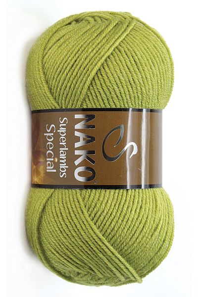 NAKO Superlambs Special 23107 - 100 Gr.Pistachio Green Hand Knitting Yarn