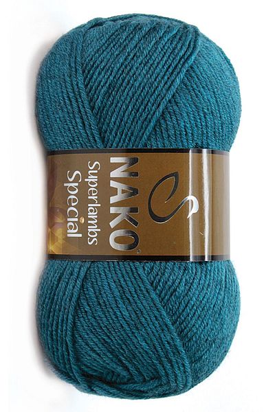 NAKO Superlambs Special 23463 - Petrol Melange 100 Gr Knitting Thread