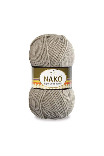 NAKO Superlambs 10007 Light Mink Hand Knitting - 100 Gr Thread