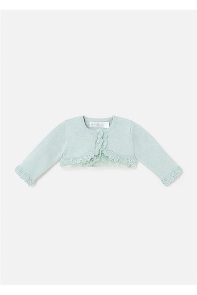 MAYORAL Baby Girl Embroidered Bolero Green 1377