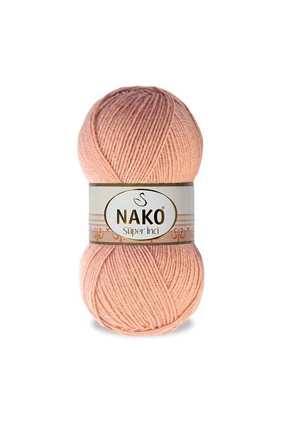 NAKO Super Pearl Wool Hand Knitting Yarn Κωδικός χρώματος: 11071 Αμύγδαλο εσωτερικά