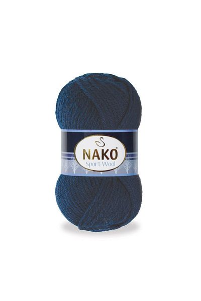 NAKO Sport Wool 3088 - 100 Gr.Navy Blue Knitted Rope