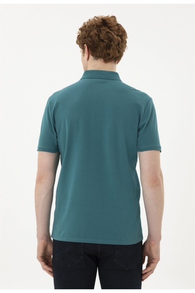 U.S. Polo Assn. Μπλουζάκι US Polo Assn Ανδρικό σκούρο πράσινο βασικό μπλουζάκι