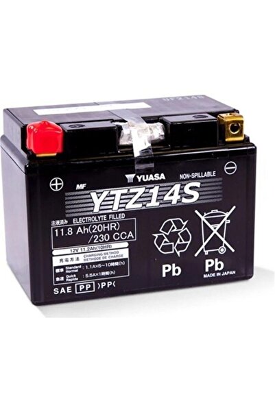 Yuasa Yamaha Fz1 (2006-2015) Akü Ytz14s 12v11.8 Ah Uyumlu