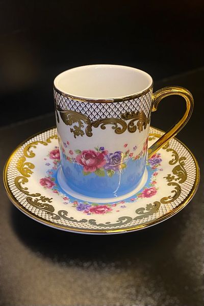 LEMİ DEKORASYON Single Floral Palace Coffee Cup