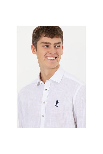 U.S. Polo Assn. US Polo AssnMen's White Basic Shirt50254289-VR013