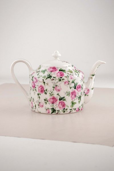 Bursa Porselen Dekor Ivy rose gold gilt porcelain tea pot