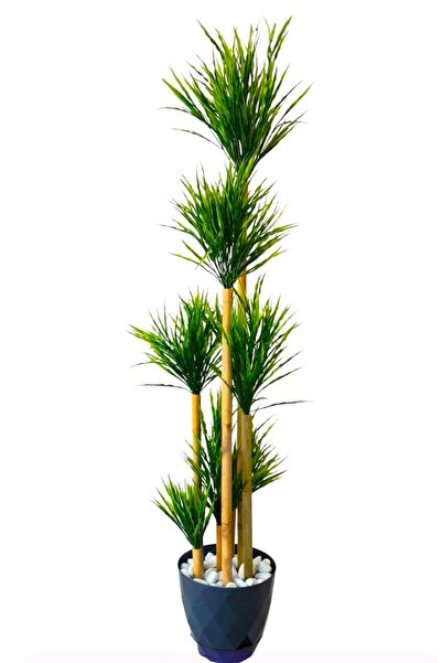 YEŞİLADA Yapay Püskül Bitkisi 1.35 Metre Boyunda Bambu Gövdeli Püskül Ağacı