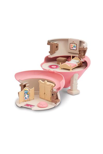 Tower Toys مجموعة لعب بيت السنافر PUF20000 بيت السنافر الوردي