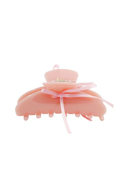 Roberta Lorenz Pink Bow Acetate Latch Buckle / 10 cm