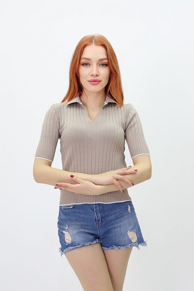 Get Crazy Tricotaj Pulover cu guler cămașă