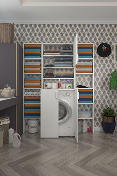 Kenzlife Çamaşır Makinesi Dolabı Kasparovmaksduble Byz 180*126*55-20 Banyo Ka...