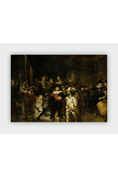 fırsatlar diyarı Gece Devriyesi Rembrandt Duvar Posteri - Kalın Kağıt - Çerçe...