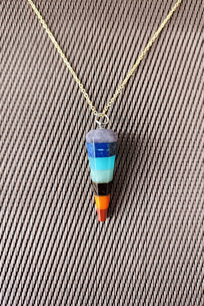 MGA DOĞAL TAŞ Sertifikalı Ametist Kaplan Gözü Lapis Aventurin Jasper Akik Akuamarin 7 Çakra Kolye