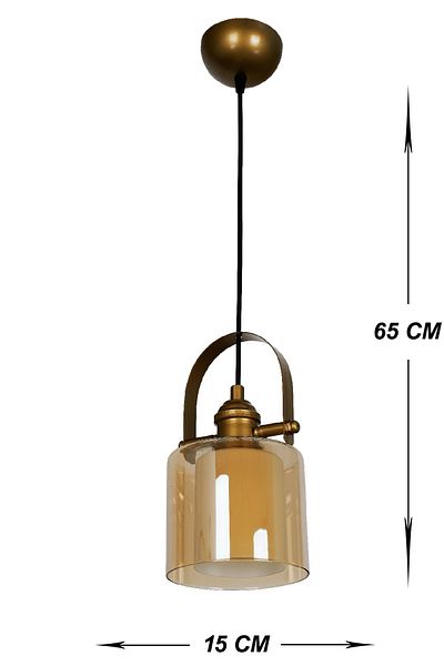 VENON Lighting - Dove Single Glass Antique (Double Honey White Glass) Chandelier