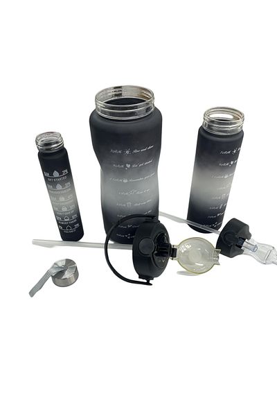 Makkam Home 3-Piece Motivational Water Bottle Set - Water Bottle and Water Bottle
