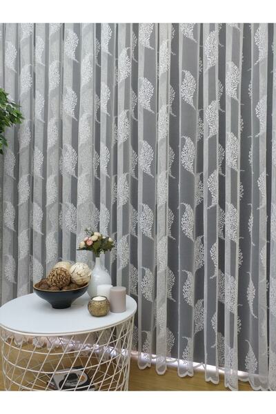 Esse Home Сучасні тюлеві штори з дамаським візерунком, 100x250, рідкі складки, 1/2