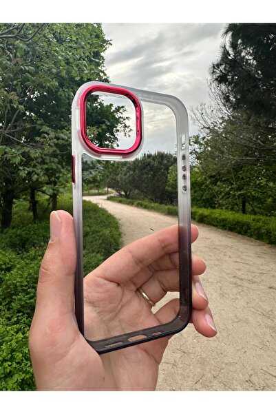 ebulduk İphone 12 Uyumlu Lazer Kesim Rainbow Kapak